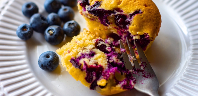 Receita de Muffin de Blueberry