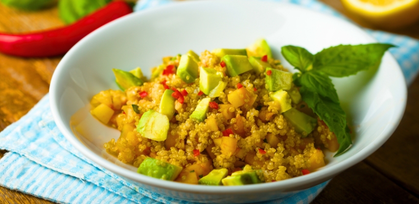 Receita de Salada de Quinoa com Manga