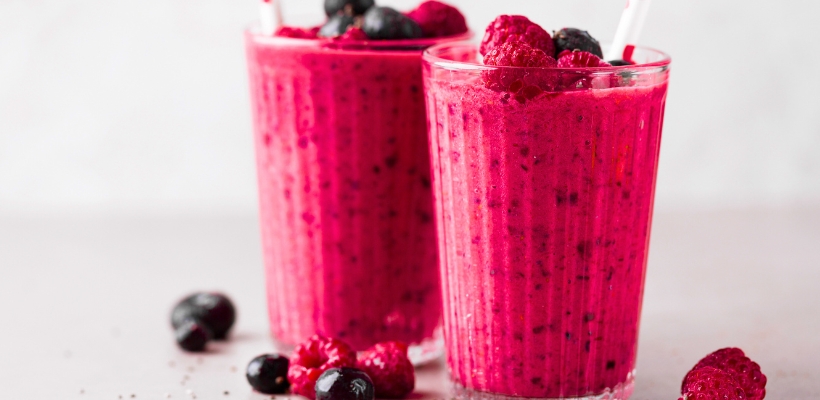 Receita de Smoothie de Frutas Vermelhas