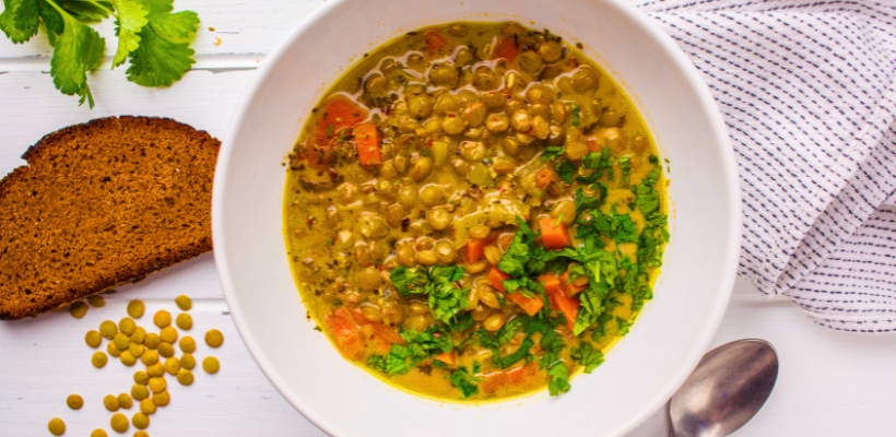 Receita de Sopa de Lentilha com Cenoura