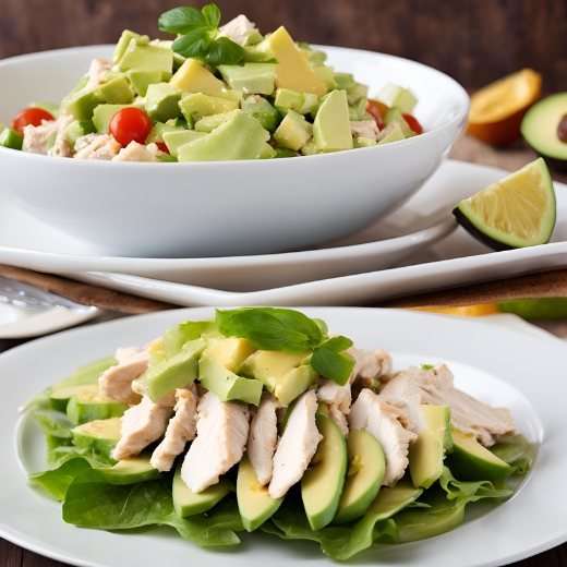 Salada de Frango com Abacate para Perder Gordura Rápido