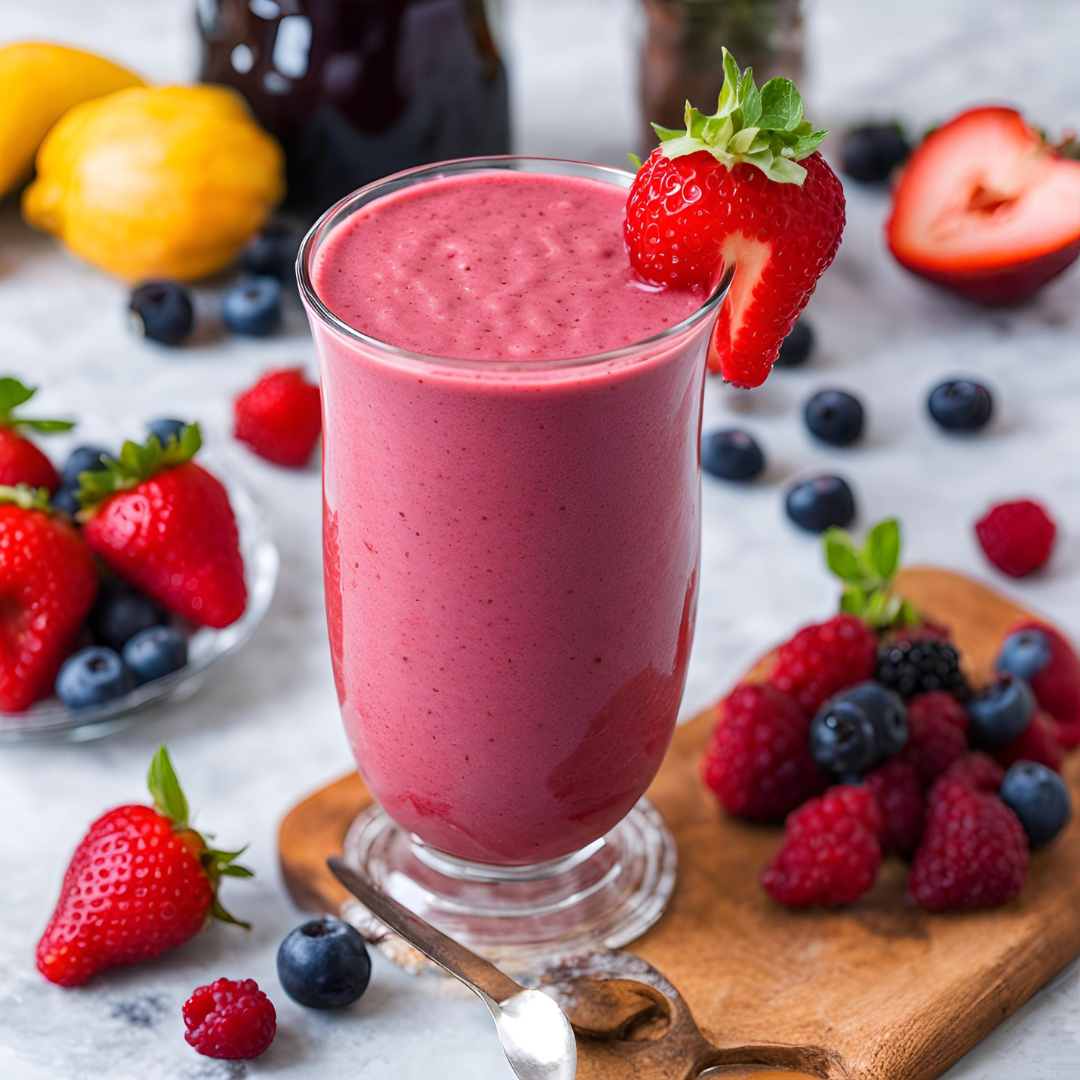 Smoothie de Frutas Vermelhas para Acelerar a Perda de Peso