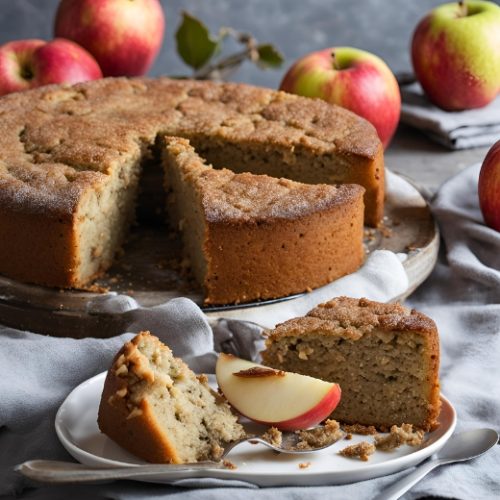 Bolo de Maçã com Chia para Emagrecer com Sabor