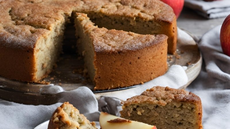 Bolo de Maçã com Chia para Emagrecer com Sabor