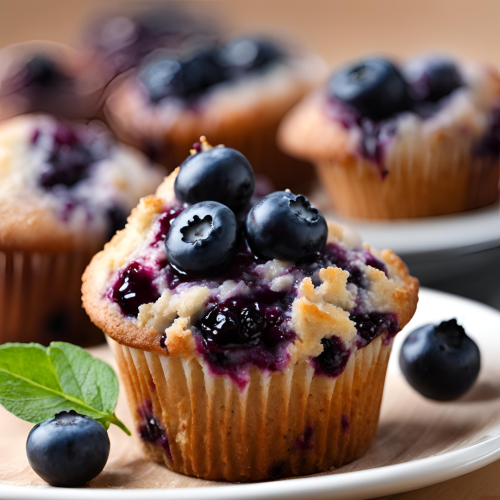 Muffin de Blueberry para Emagrecer com Sabor