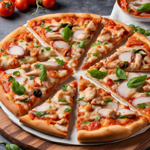 Pizza Fit de Frango para Emagrecer Rápido