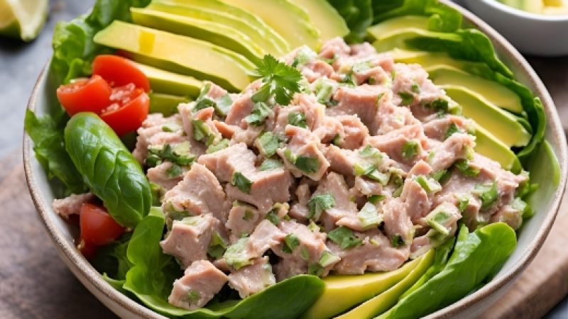 Salada de Atum com Abacate para Emagrecer com Sabor