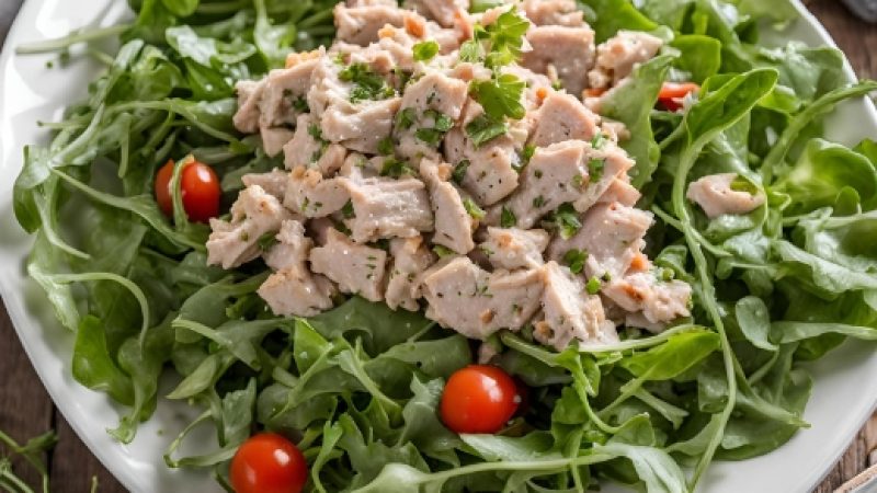 Salada de Atum com Rúcula para Emagrecer Rápido