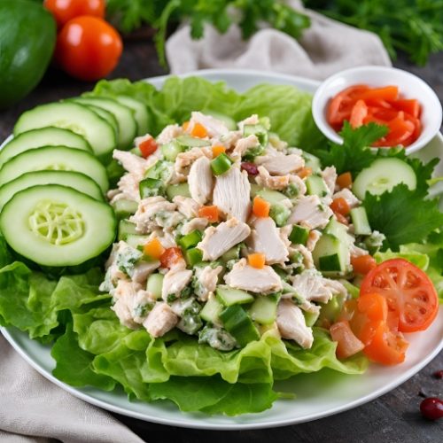 Salada de Frango com Pepino para Perder Gordura Rápido