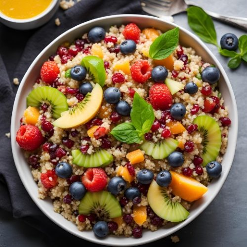 Salada de Quinoa com Frutas para Emagrecer Rápido