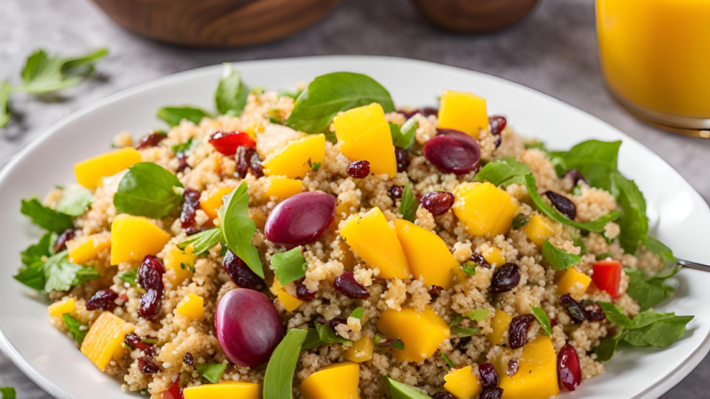 Salada de Quinoa com Manga para Perder Barriga