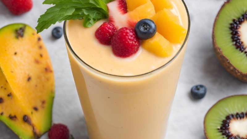 Smoothie de Frutas Tropicais para Acelerar o Metabolismo