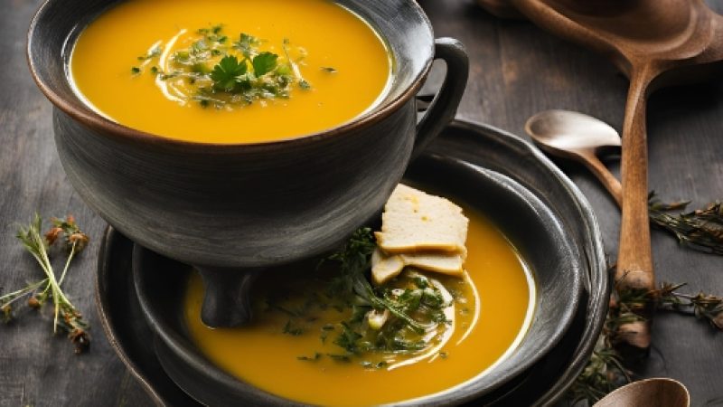 Sopa de Abóbora e Alho-Poró para Emagrecer Rápido