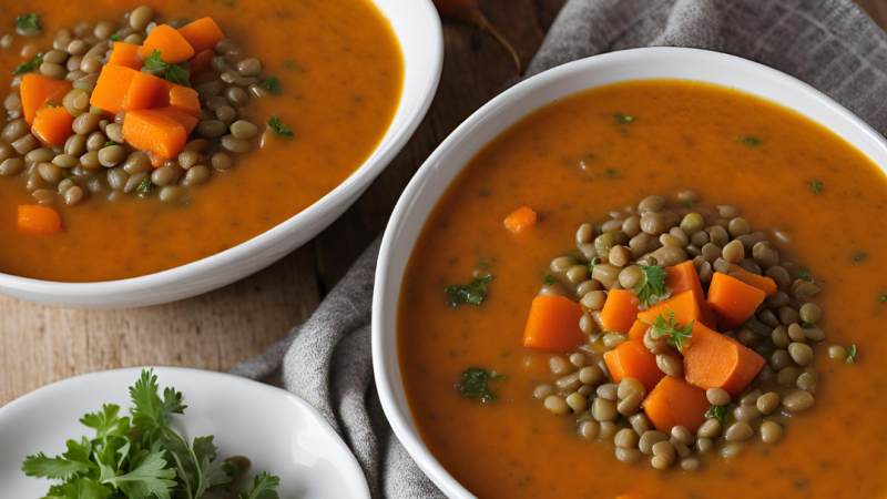 Sopa de Lentilha com Cenoura para Emagrecer Rápido