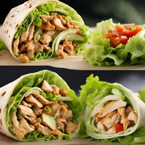 Wrap de Frango com Alface para Melhorar a Dieta