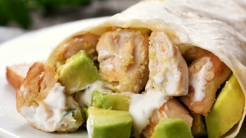 Wrap de Tofu com Abacate para Melhorar a Dieta